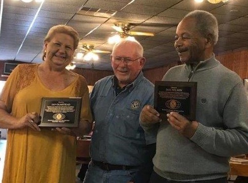 Jan Olmstead and Don Wilson were recently recognized by the Janesville Golden Kiwanis for their outstanding volunteer services in the community.